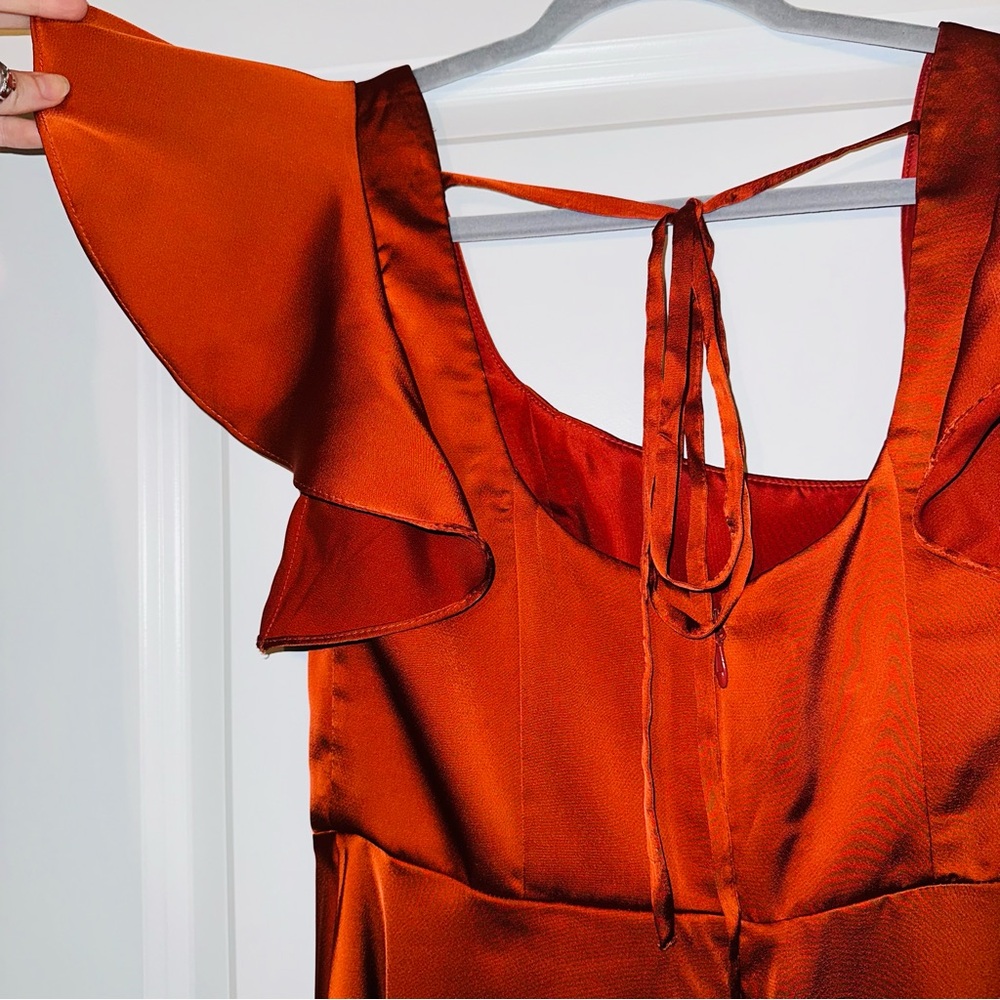 WORN ONCE! Paprika Wedding guest Gown - Picture 9 of 14